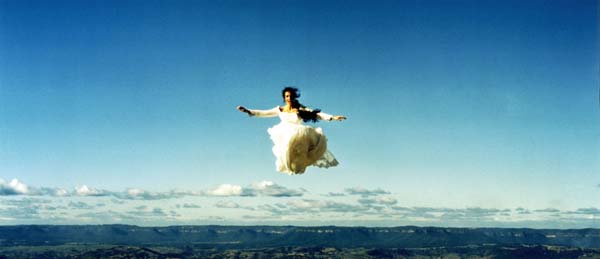 Rosemary Laing, Flight research #5, 1999, type C photograph on paper, 107 x 240 cm